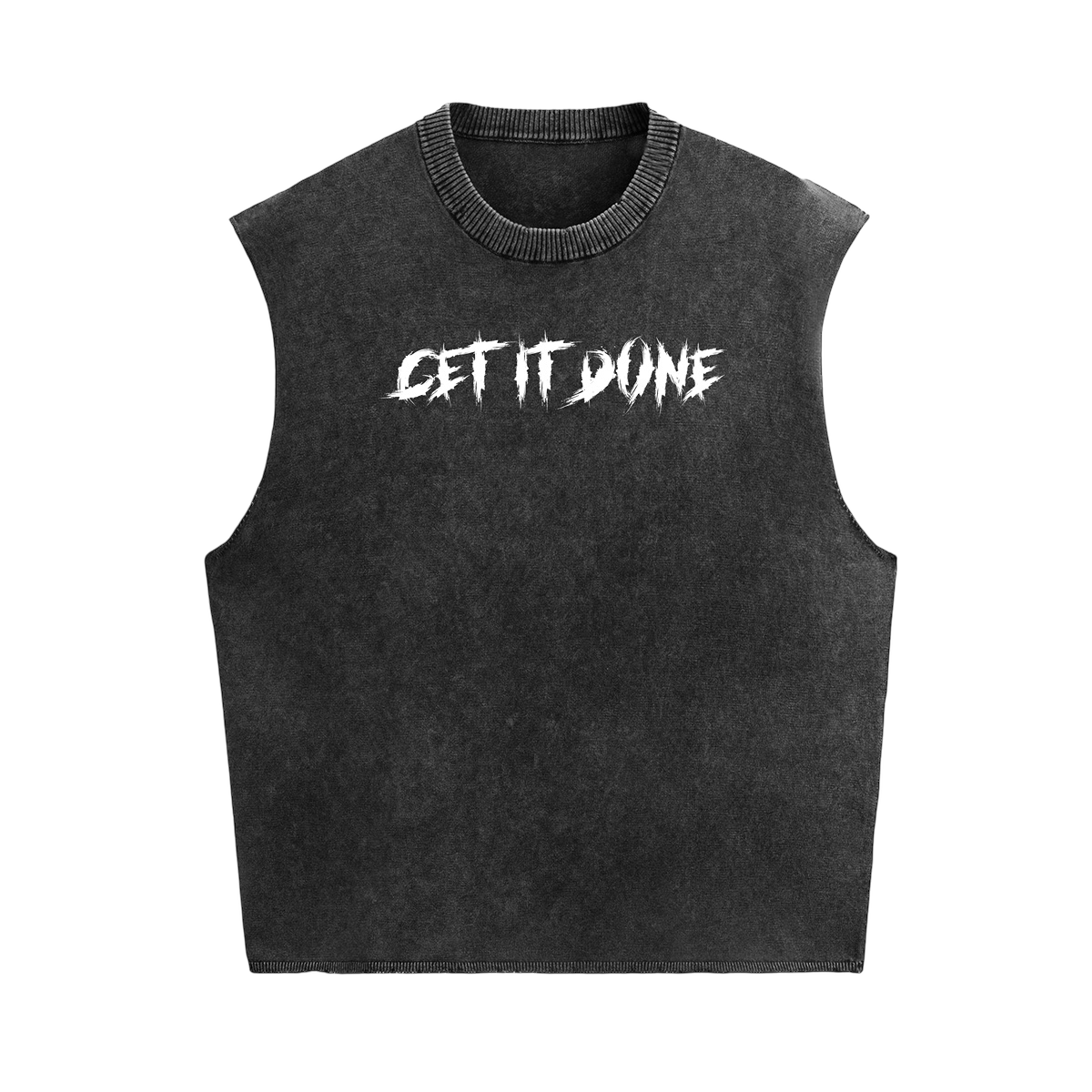 GET IT DONE STONE WASHED BOXY VEST