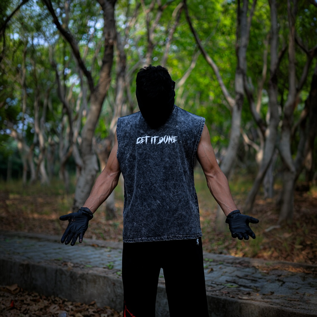GET IT DONE STONE WASHED BOXY VEST