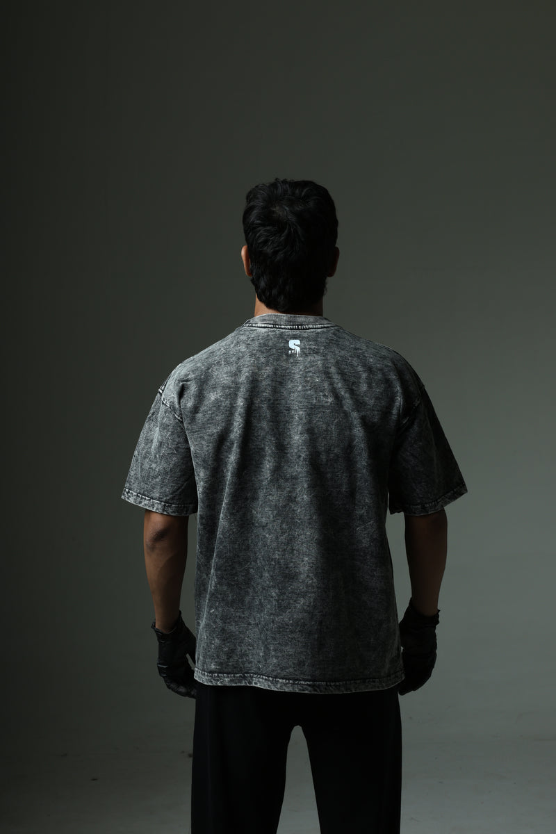 Vintage Washed Black Oversized T-Shirt