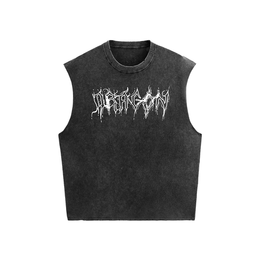 THE DRAGON STONE WASHED BOXY VEST