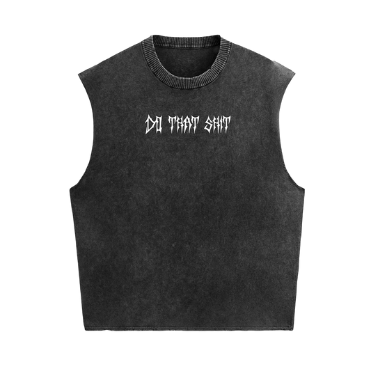 DO THAT SHIT STONE WASHED BOXY VEST