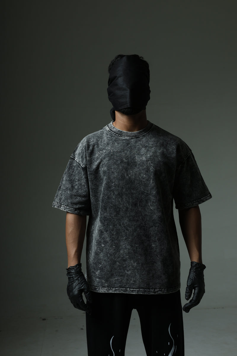Vintage Washed Black Oversized T-Shirt