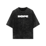 THE HOPE ACID WASH OVERSIZED TEE