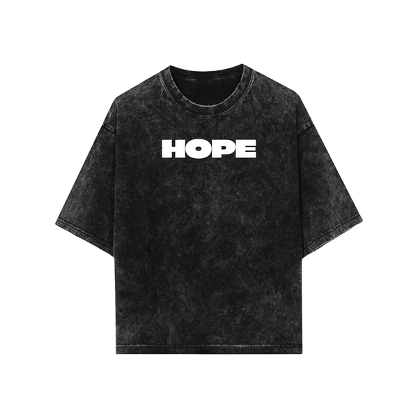 THE HOPE ACID WASH OVERSIZED TEE