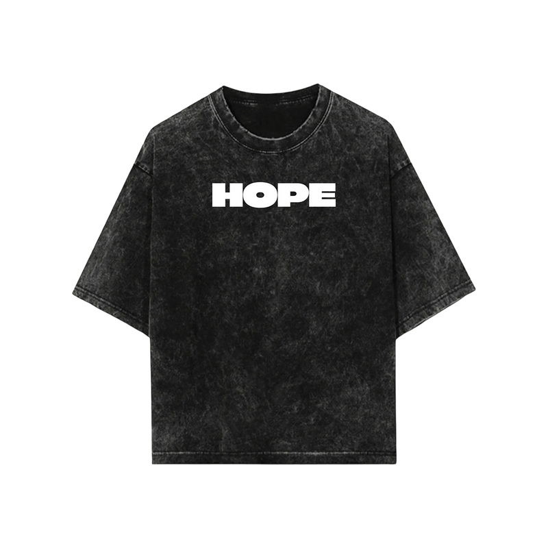 THE HOPE ACID WASH OVERSIZED TEE