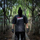 THE NOBEL POWER ACID WASH OVERSIZED TEE