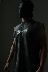 THE INSANITY STONE WASHED BOXY VEST