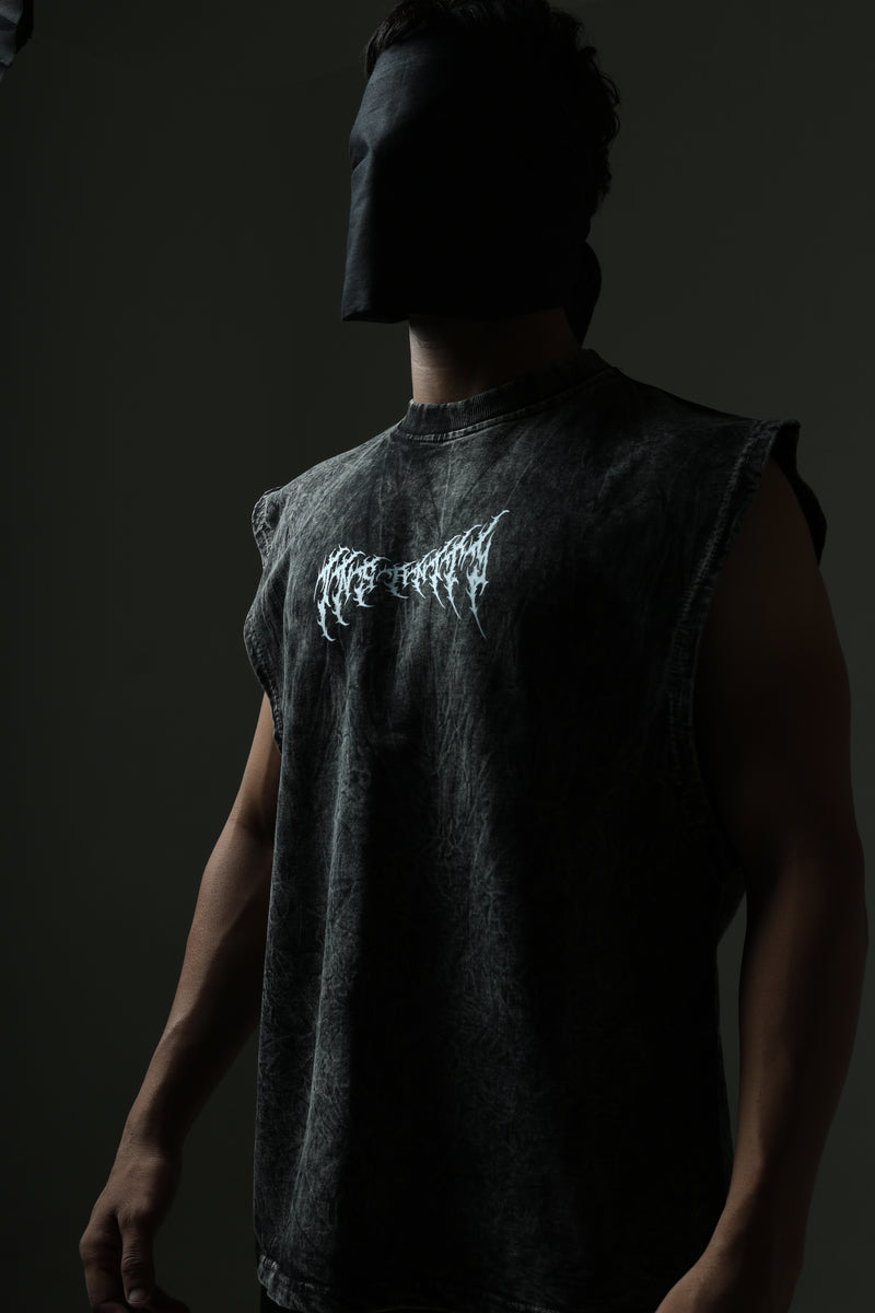THE INSANITY STONE WASHED BOXY VEST