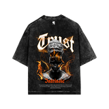 THE TRUST ACID WASH OVERSIZED TEE