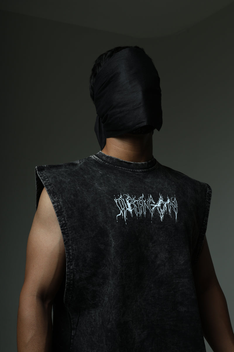 THE DRAGON STONE WASHED BOXY VEST