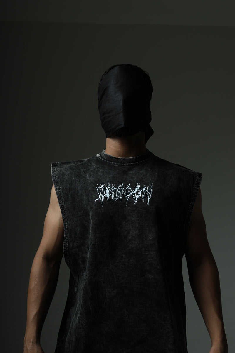 THE DRAGON STONE WASHED BOXY VEST