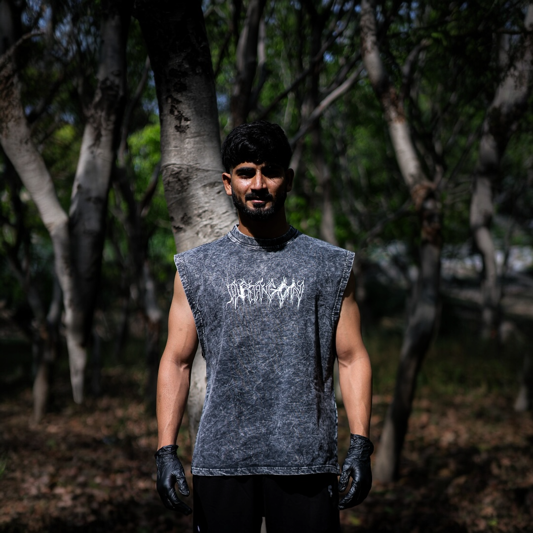 THE DRAGON STONE WASHED BOXY VEST