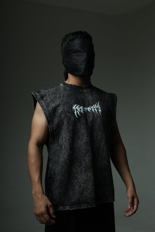 THE INSANITY STONE WASHED BOXY VEST