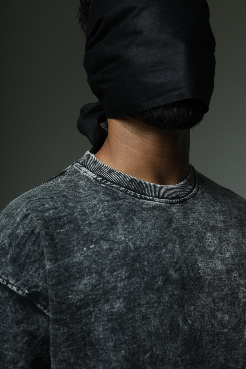Vintage Washed Black Oversized T-Shirt