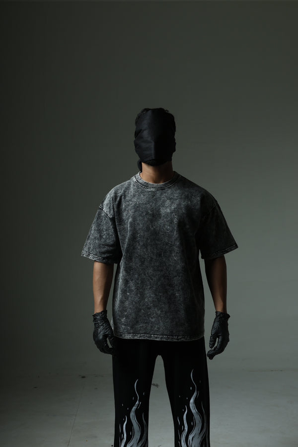 Vintage Washed Black Oversized T-Shirt
