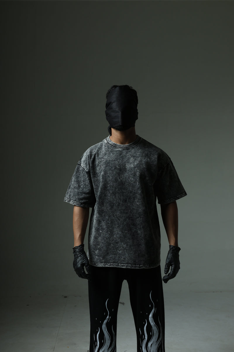 Vintage Washed Black Oversized T-Shirt