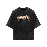 THE QUIET DEATH ACID WASHED OVERSIZED TEE