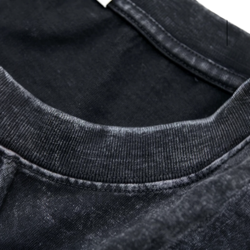 THE QUIET DEATH ACID WASHED OVERSIZED TEE