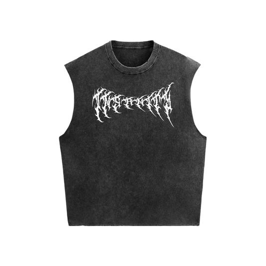 THE INSANITY STONE WASHED BOXY VEST