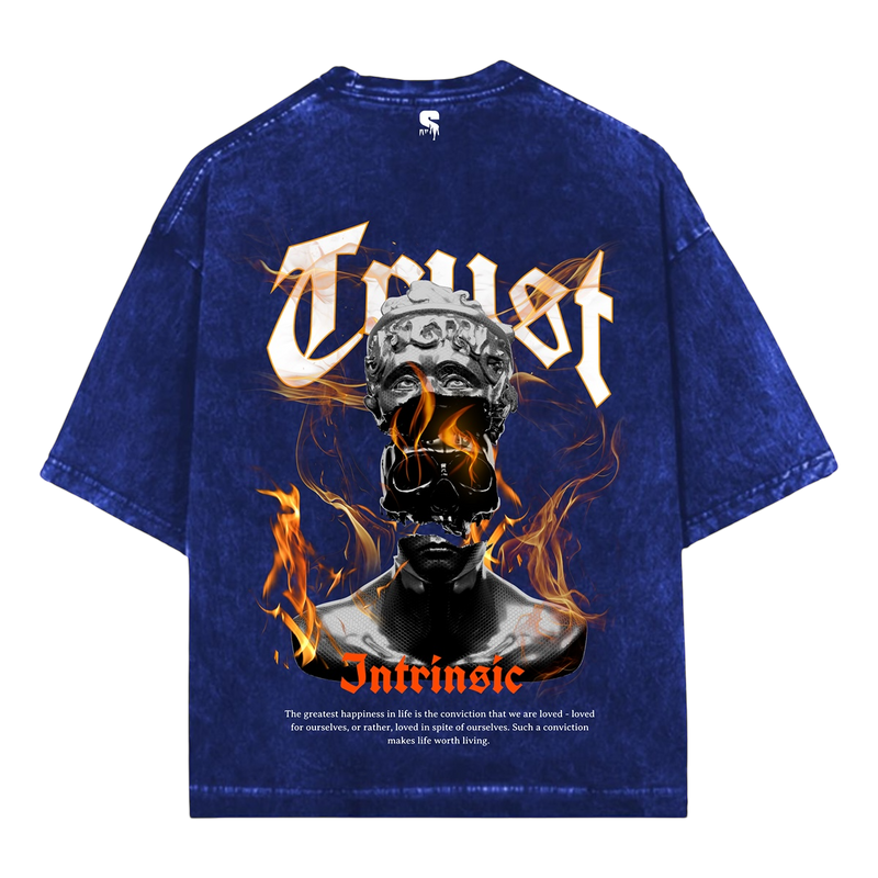 THE TRUST ACID WASH OVERSIZED TEE