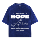 THE HOPE ACID WASH OVERSIZED TEE