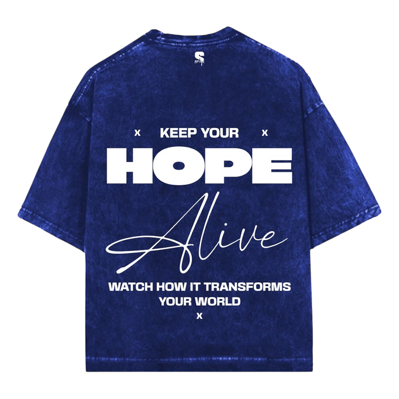 THE HOPE ACID WASH OVERSIZED TEE