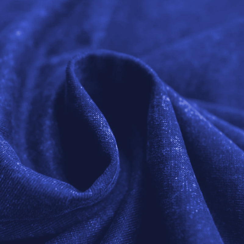 THE HOOD MENTALITY ROYAL BLUE ACID WASH OVERSIZED TEE