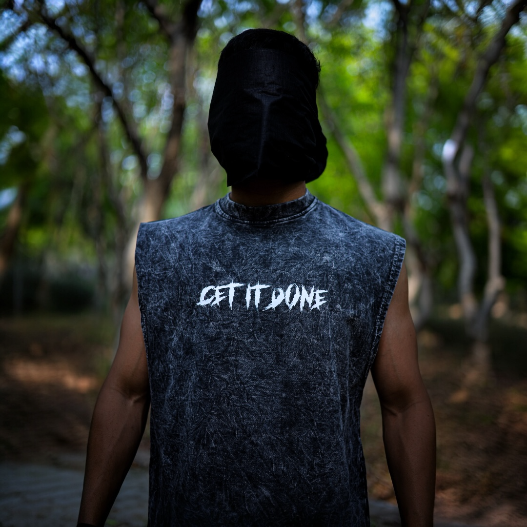 GET IT DONE STONE WASHED BOXY VEST