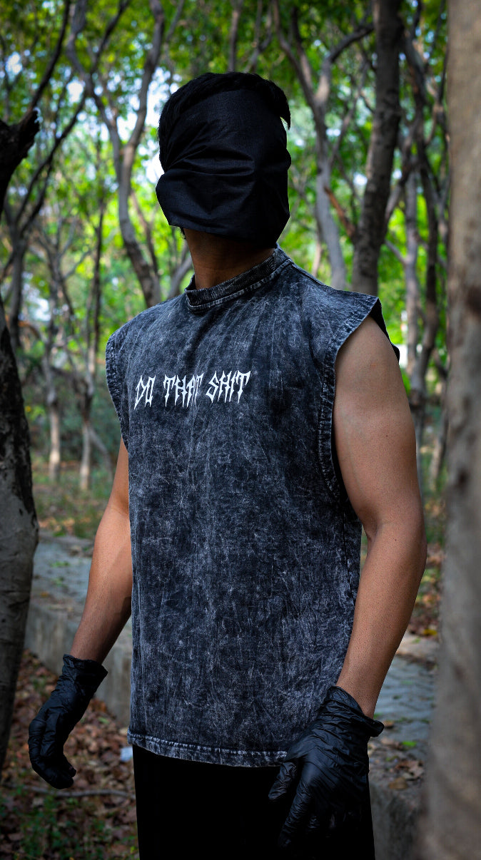 DO THAT SHIT STONE WASHED BOXY VEST